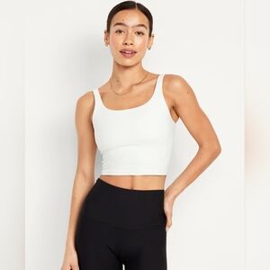 NWT Old Navy Light Support PowerSoft Longline Sports Bra, Medium